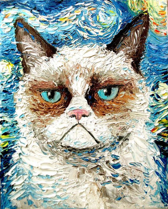 Acclaimed Celebrity Cat Paintings