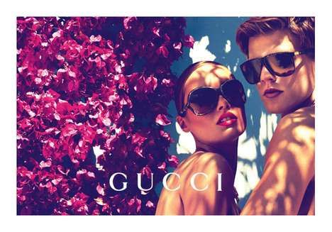 Flower-Clad Couple Campaigns