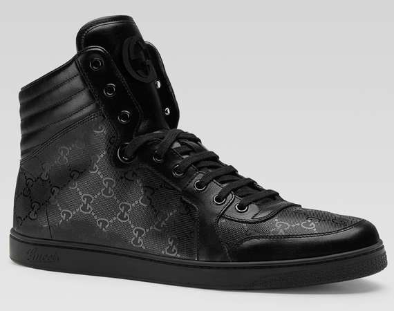 Gucci leather high top sneakers best sale