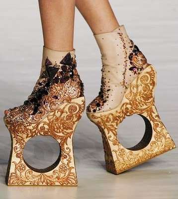 Holey Wedged Heels