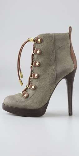 Military Suede Ankle Boots : Halima Ankle Boots