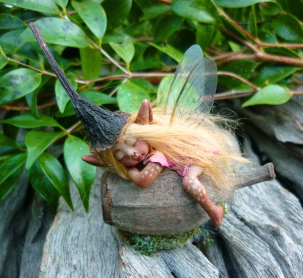 Sleeping Forest Fairy Figurines