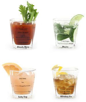 Cocktail Recipe Glasses