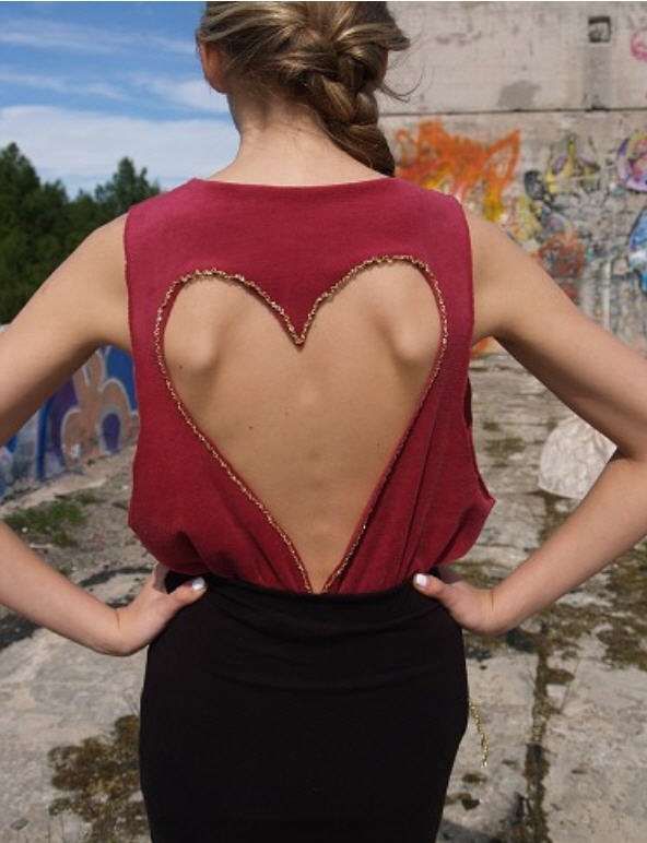 DIY Heart Blouses