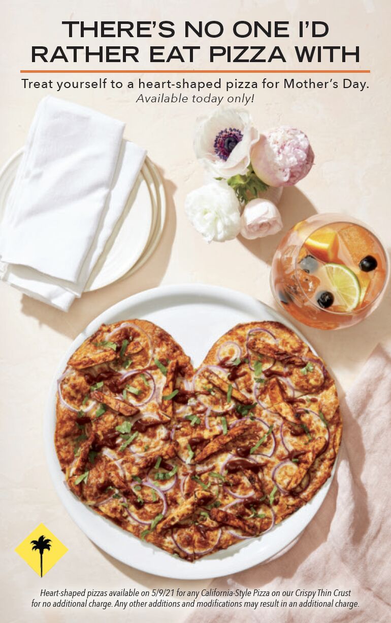 Heart-Shaped Mother's Day Pizzas : Heart-Shaped Mother's Day Pizzas