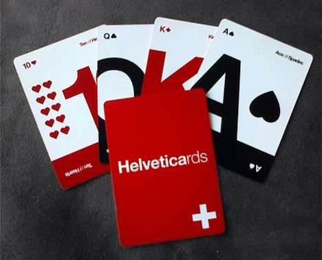 Typography Playing Cards