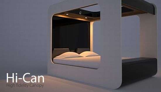 High Fidelity Canopy Bed Theater