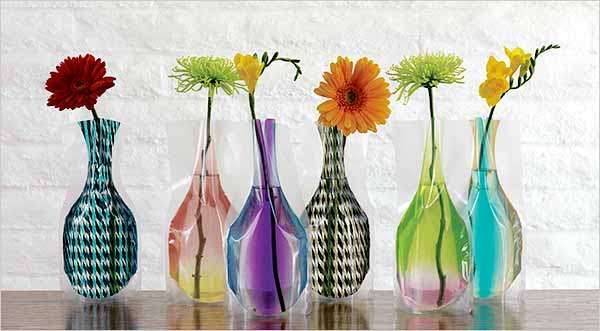 Folding Vinyl Vases