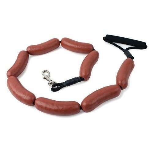 Hot dog on a leash hotsell