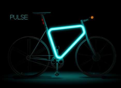 Illuminated Urban Bikes