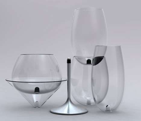 Interchangeable Wine Glasses