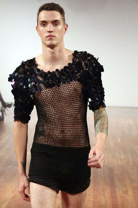 Unisex Mesh & Sequins