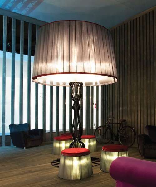 Oversized Lampshade Furnishing