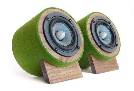 Green Desktop Speakers