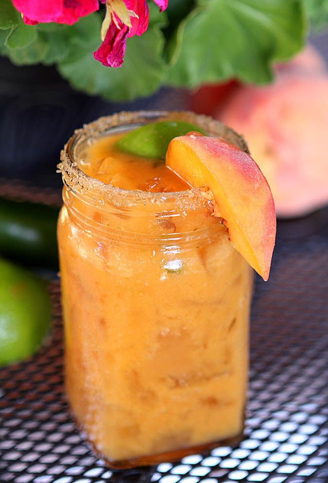 Peachy Jalapeno Margaritas