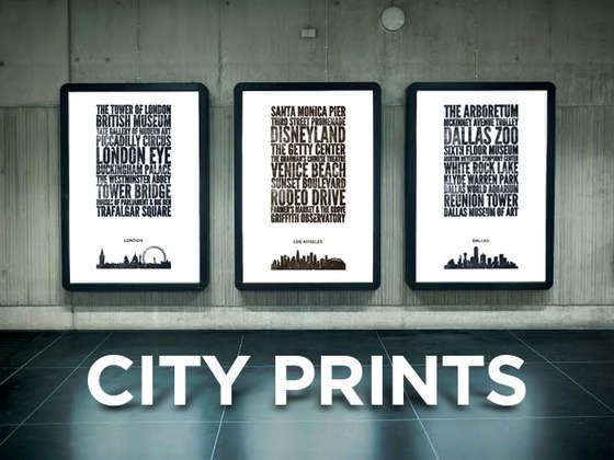 Handmade Home Town Posters