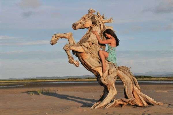 Breathtaking Driftwood Sculptures