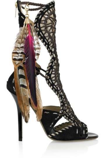 Fiercely Feathered Footwear