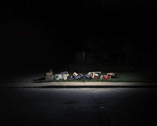 Nighttime Garbage Photography