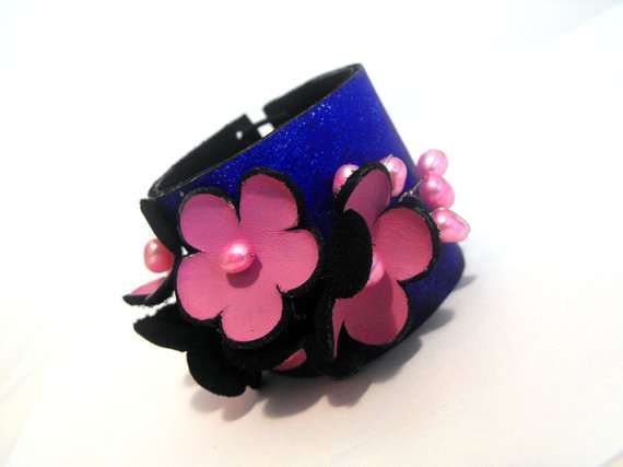 Blooming Leather Bracelets