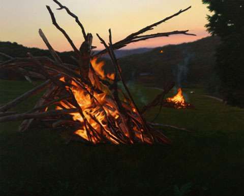 Blazing Bonfire Paintings