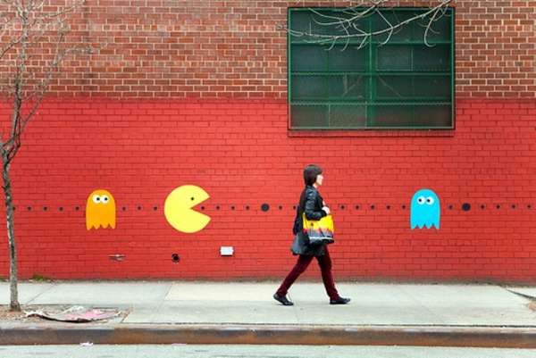 Pac Man Street Art