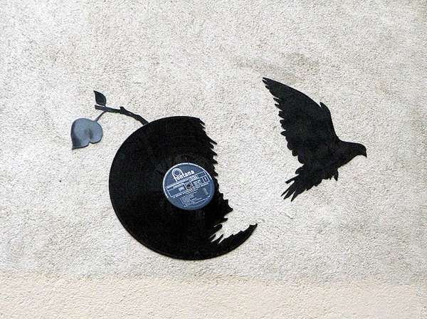 Avian Record Graffiti Art