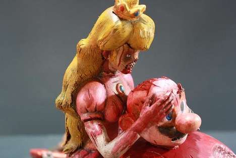 Brain-Gobbling Game Sculptures