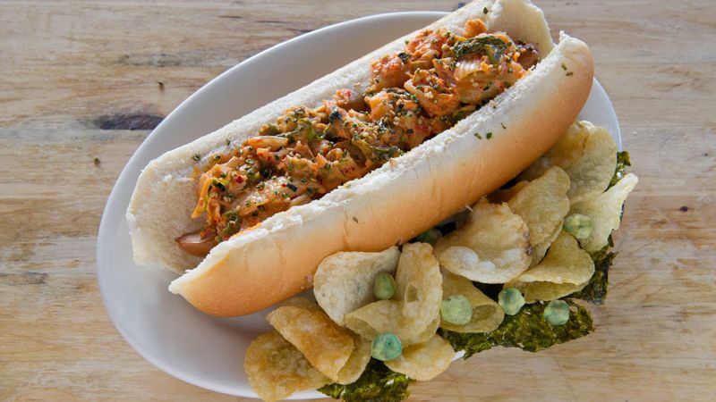 Kimchi Hot Dogs