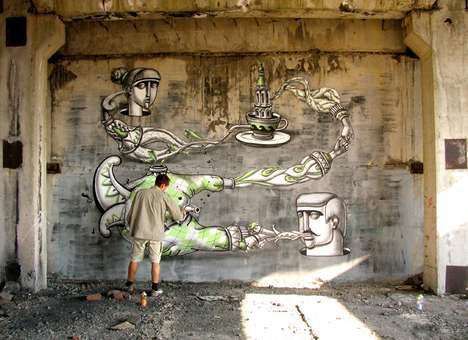 Dramatic Interactive Street Art