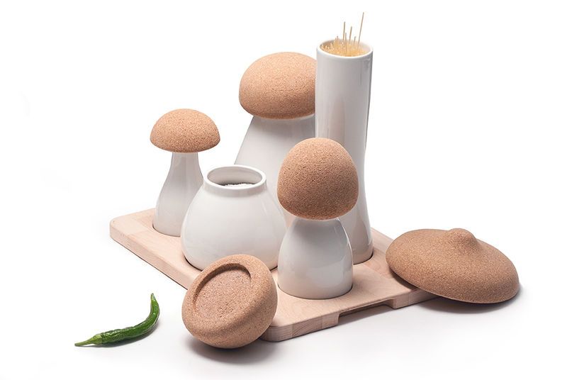 Mushroom-Mimicking Kitchen Containers