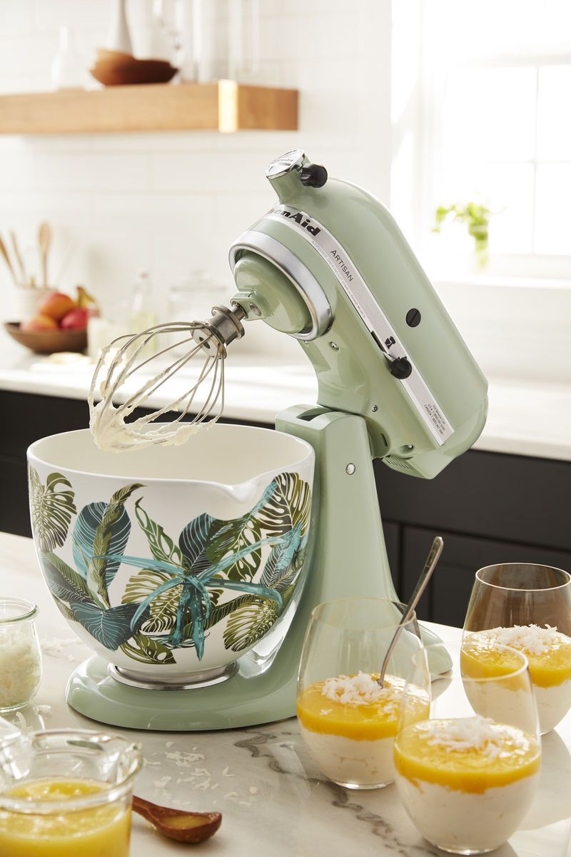 KitchenAid Artisan 5 qt Stand Mixer with the Mermaid Lace ceramic