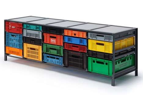 Colorful Crate Furniture