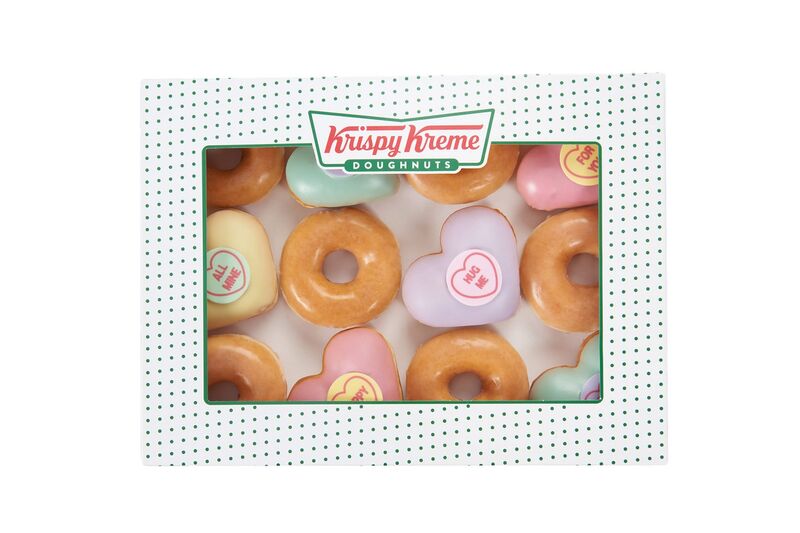 Heart-Shaped Donuts : Krispy Kreme's Valentine's