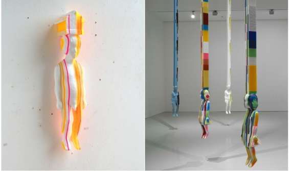 Colorfully Striped Sculptures