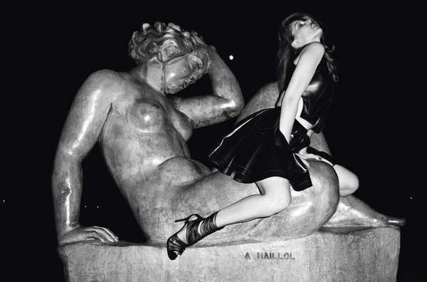 Sensual Statue Shoots