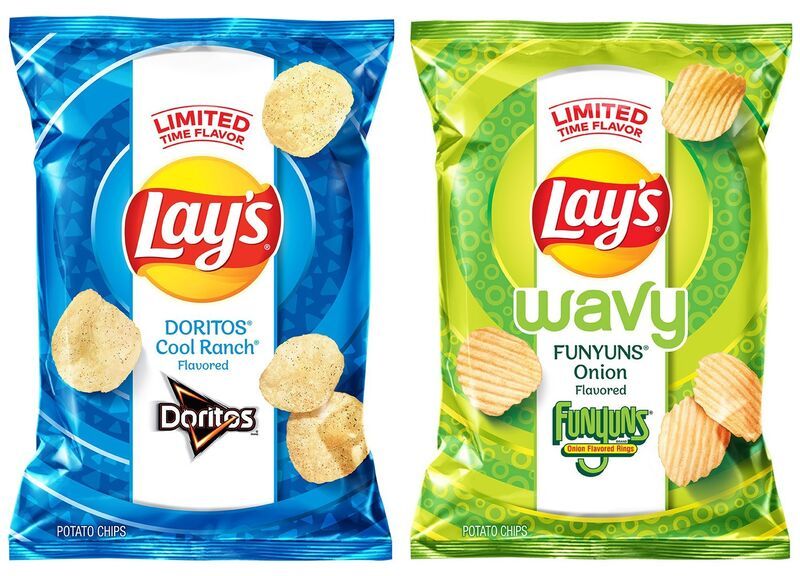 Crossover Potato Chips : lays flavors