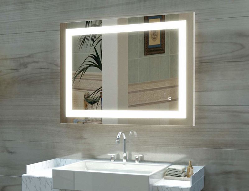 vanity with led mirror