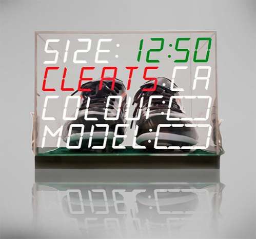Clear Clock Shoe Boxes