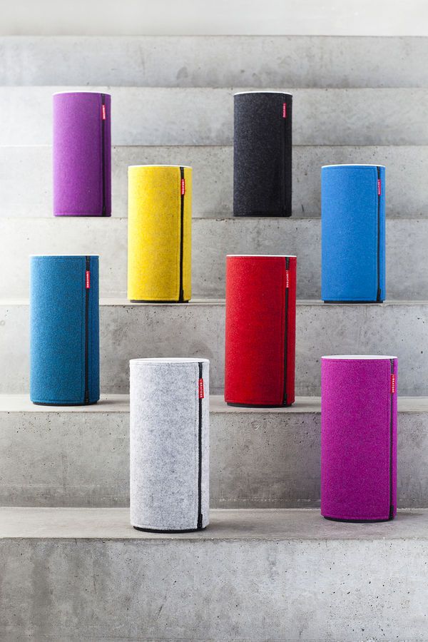 Vibrant Wool Wrapped Speakers