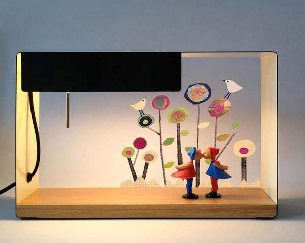 Illuminating Light-Up Shelves