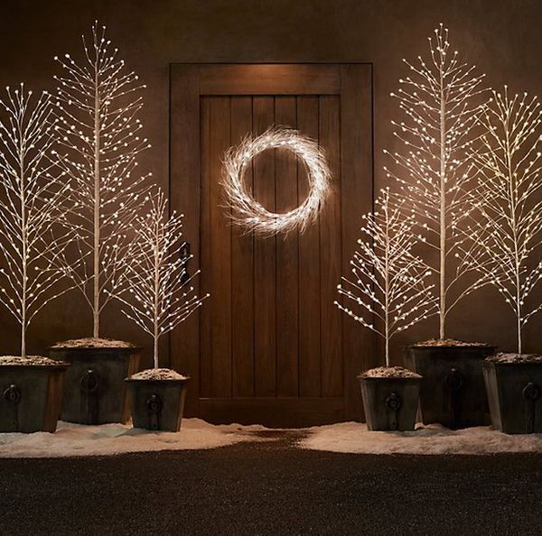 Sparkling LED Christmas Trees