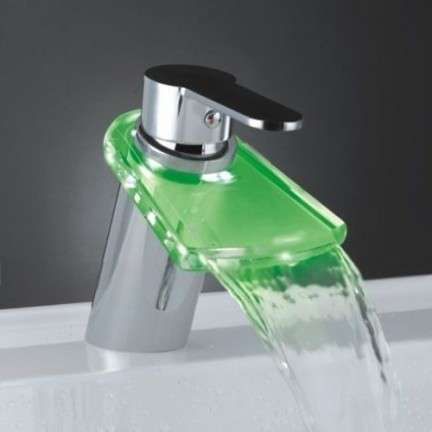 Lighted Waterfall Faucets