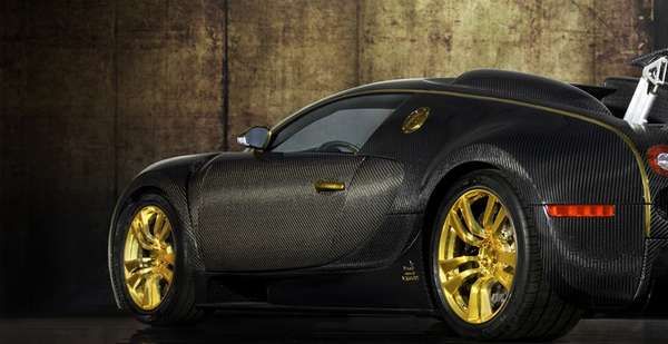 Gold-Trimmed Supercars