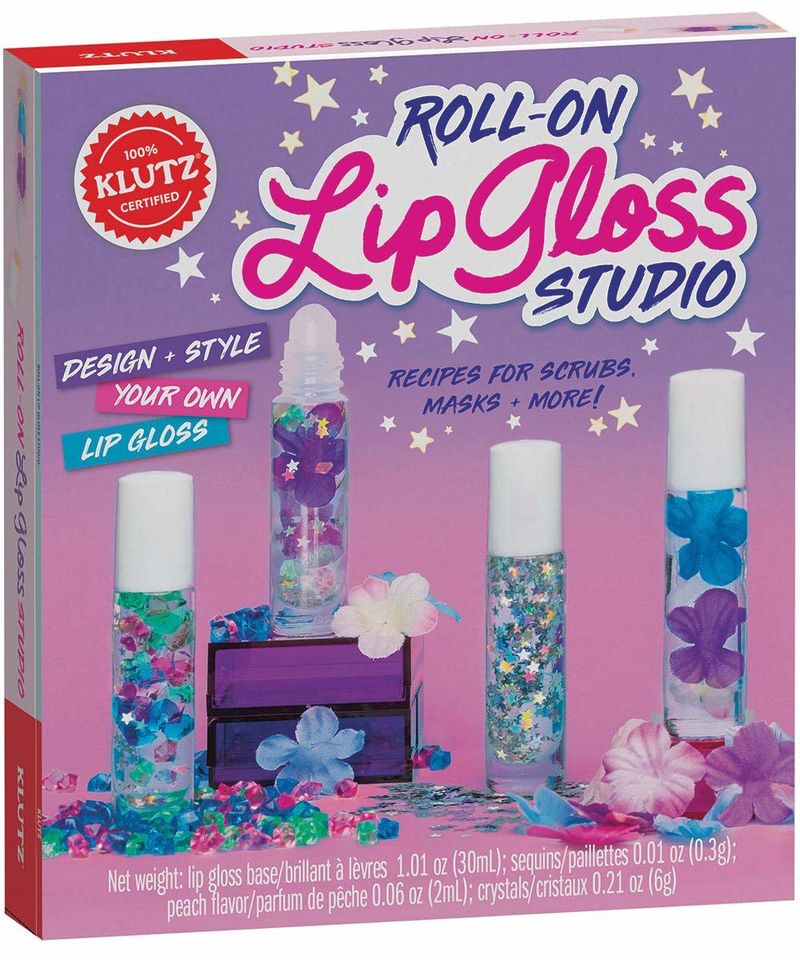 Glitter lip gloss making kit