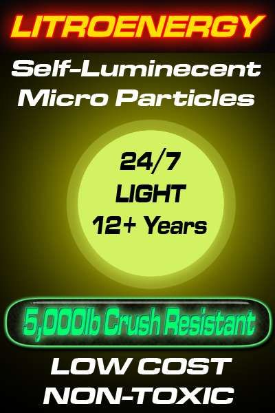 Self-Luminous Micro Particles