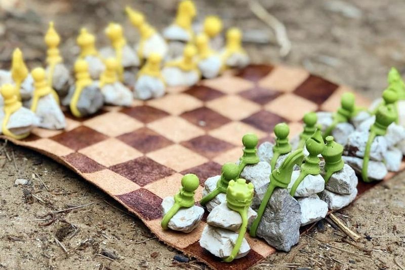 Naturalistic Outdoor Chess Sets Luft, Outdoor Chess Pieces