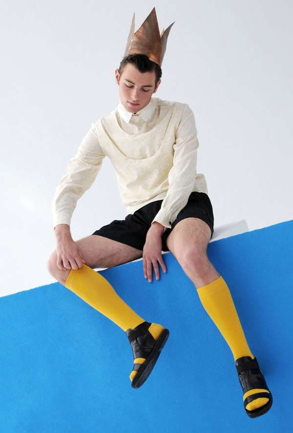 Playfully Crowned Menswear