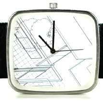 Architectural Blueprint Timepieces