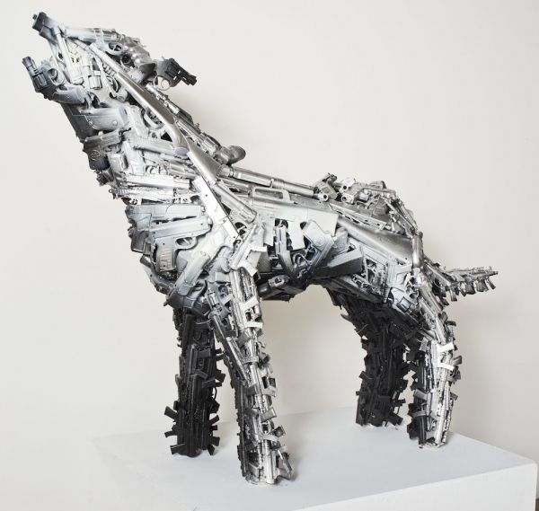 Toy Gun Taxidermy Sculptures